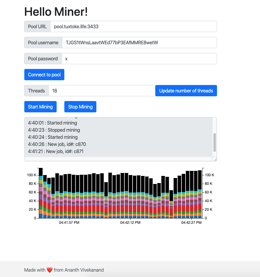 Miner UI